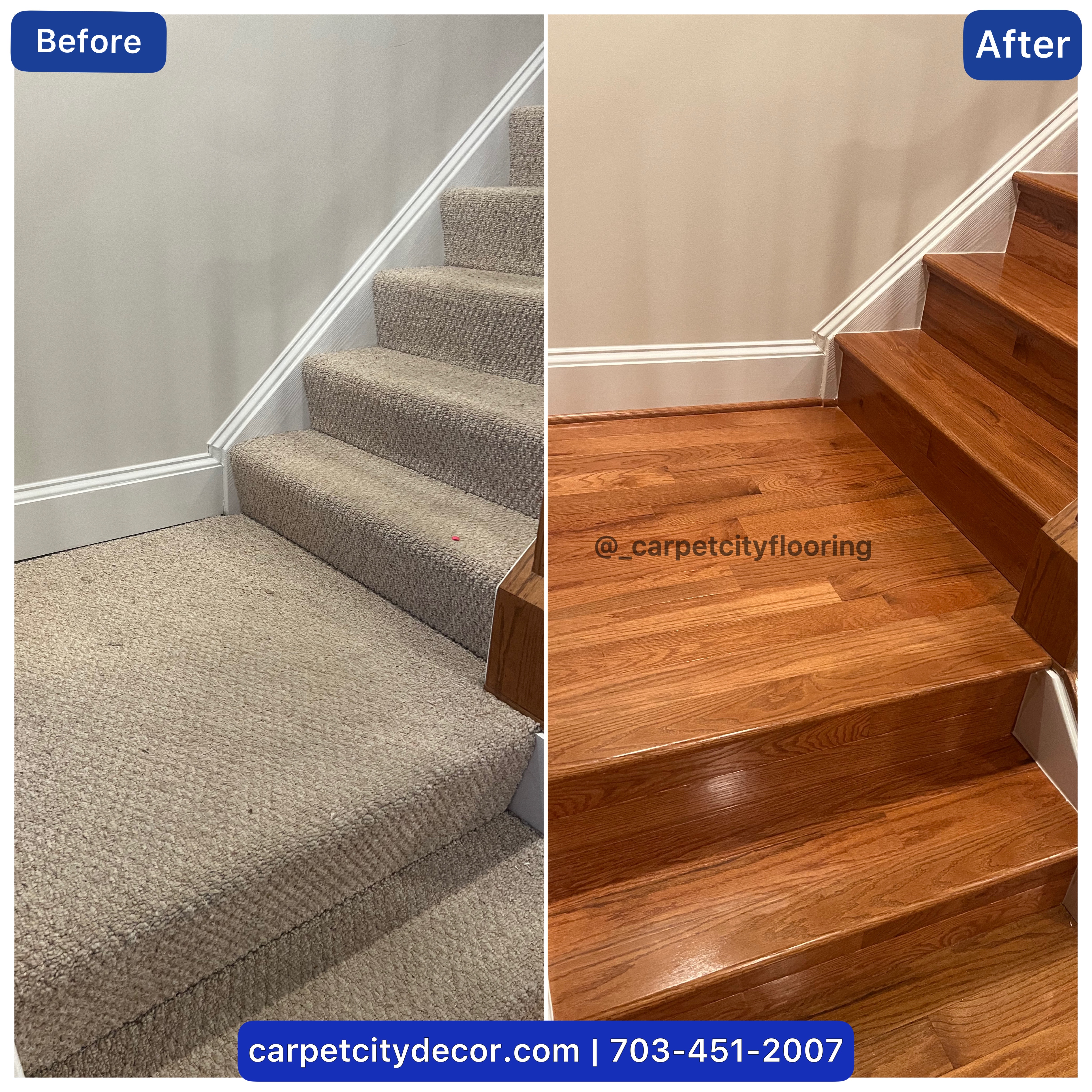 Hardwood Flooring on Stairs